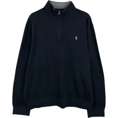 古着 ラルフローレン Ralph Lauren POLO RALPH LAUREN ハーフジップスウェットシャツ トレーナー メンズL相当/eaa616485