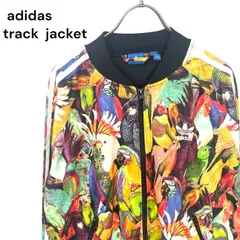t2162 アディダス　トラックジャケット　アディダスオリジナルインコ柄　海外古着ヴィンテージ