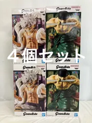 未開封 ONE PIECE ワンピース Grandista ルフィ ギア5 ゾロ フィギュア 2種 4個セット LF2942 f099