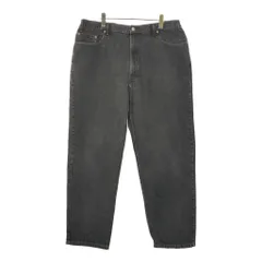 90年代 USA製 Levi's リーバイス 550 デニムパンツ 大きいサイズ ブラック(メンズ W44 L32)中古 古着 X2187