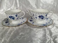 NARUMI ナルミ 花柄 カップ・ソーサー 2客セット