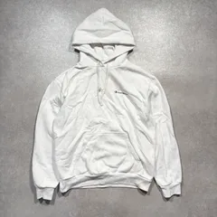 Champion チャンピオン ロゴ プリント スウェット パーカー オーバーサイズ ホワイト XL
