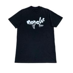 最新美品〕モンクレール スニーカー S プリント 黒 Tシャツ 5S458