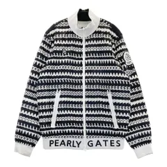 サイズ：5 PEARLY GATES パーリーゲイツ  2way 中綿ジャケット リバーシブル 総柄 ネイビー系 [240101609481] ゴルフウェア メンズ ストスト