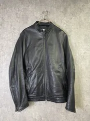 【中古】BEAUTY＆YOUTH ﾋﾞｭｰﾃｨｰｱﾝﾄﾞﾕｰｽ ｼﾝｸﾞﾙ ﾗｲﾀﾞｰｽ ｼﾞｬｹｯﾄ ﾚｻﾞｰ ｺﾞｰﾄ 羊革 ﾌﾞﾗｯｸ M 33956340