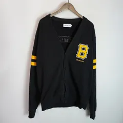 正規 Black Eye Patch JAGGED B LOGO SWEAT CARDIGAN ブラックアイパッチ ジャガード ロゴ スウェット カーディガン 長袖 黒 L 807Q★2