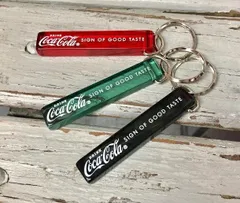 コカ・コーラ ミニホテルキーリング 全2色 キーホルダー 英語 ロゴ CC-HKS1 メール便