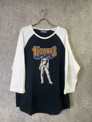 【中古】HYSTERICS ﾋｽﾃﾘｯｸｽ Tｼｬﾂ ﾛﾝT TEE GIRL ｶﾞｰﾙ 女の子 ﾛｺﾞ ﾗｸﾞﾗﾝ ﾌﾞﾗｯｸ ﾎﾜｲﾄ XL 33954119