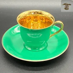 オールドノリタケ　ゴールド　キャビネッ　カップ&ソーサー　ハーレクイン1935年～1941年頃　FOREIGN　マルキ印 英国　( POP_25A )