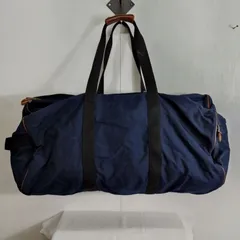 90s L.L.Bean エルエルビーン ダッフル ボストン バッグ レザーハンドル 旅行 大容量 アウトドア 古着 VINTAGE 80s ネイビー系 B732