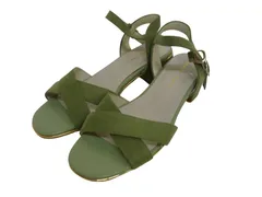 k01251205087　Oriental Traffic　Sサイズ　グリーン系　　シューズ　パンプス　通年