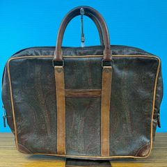 ETRO エトロ ブリーフケース ペイズリー柄 ビジネスバッグ レザー 本革