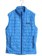 Patagonia｜ナノパフ ナイロンベスト ブルー Sキルティング フルジップ
