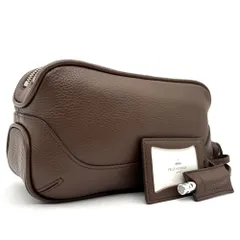 未使用保管品・現行モデル PELLE MORBIDA ペッレモルビダ メイデンヴォヤージュ サイドバッグ ビジネス セカンドバッグ シュリンクレザー 本革 牛革 ダークブラウン メンズ MB028A