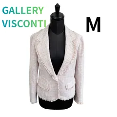 GALLERY VISCONTI フリルテーラードジャケット M