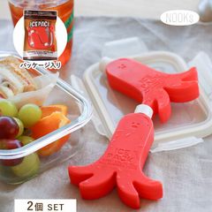 Ice Pack Set (2 pieces) - Includes octopus-shaped sausage ice packs. NOOKs brand. Perfect for keeping your lunch warm, perfect for summer, outdoor activities, sports, road trips, excursions, and school sports days. Cute and safe for food poisoning prevention.
