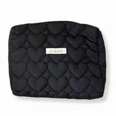 Meilleur Choix ポーチ 大きめ 化粧ポーチ メイクポーチ トラベルポーチ 小物入れ 大容量 旅行 (ブラック) [ブラック]