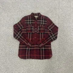 S バーバリー チェック柄 コットン 長袖 シャツ 0223S1