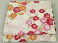 平和屋着物●森英恵・HANAE MORI　西陣　佐々木染織謹製　六通柄袋帯　唐織　古代桜　金糸　証紙付き　正絹　逸品　DAAT0368ob