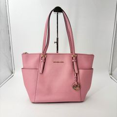 MICHAEL KORS トートバッグ ピンク パンチング加工 - メルカリ