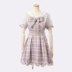 リズリサ チェック ワンピース