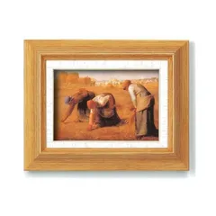 名画額縁 フレームセット サム 壁掛け用 ミレー 「落穂拾い」 273×343×48mm 壁掛けひも付き