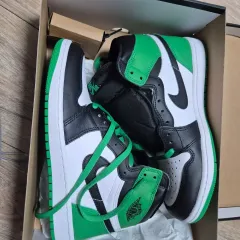 ナイキ エア ジョーダン1 OG ブラック ラッキー グリーン ハイ 新品 265