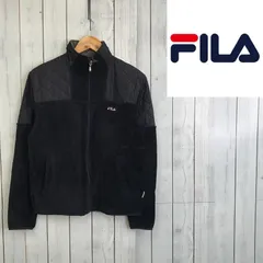 FILA フィラ ジャケット メンズ 長袖 マイクロフリース 防寒 保温 軽量 スタジャン スポーツブランド ワンポイントロゴ ジップアップ