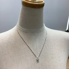 【中古・美品】クレメンティア　ローラソリティアネックレス　1ct