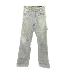 ジョンブル JOHNBULL ストライプ ワーク パンツ ボトム 日本製 Sサイズ マルチカラー ■YHS2