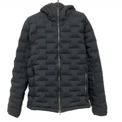 【超美品】ジェイリンドバーグ フード付ダウンジャケット 黒 フードドローコード メンズ XL ゴルフウェア J．LINDEBERG