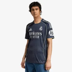 【送料無料・匿名配送】adidas アディダス レアルマドリード ユニフォーム アウェイ 25/26 紺 ネイビー 緑 グリーン ベルナベウ 新品 正規品 日本未発売のサムネイル