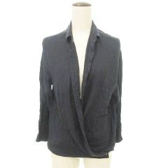 スピック&スパン Spick&Span 2WAY カシュクール シャツ ブラウス ワンサイズ 紺 ネイビー ■TC