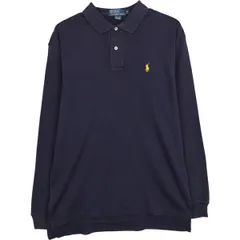 古着 ラルフローレン Ralph Lauren POLO by Ralph Lauren 長袖 ポロシャツ メンズM相当/eaa615495