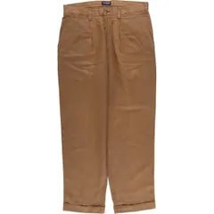 古着 90年代 ドッカーズ DOCKERS KHAKIS ツータック コットン×リネンパンツ スラックス USA製 メンズw34相当 ヴィンテージ/eaa616376