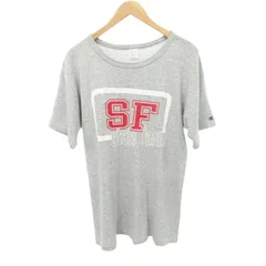 チャンピオン CHAMPION 美品 80s トリコタグ プリント Tシャツ 半袖 トップス US製 Mサイズ グレー