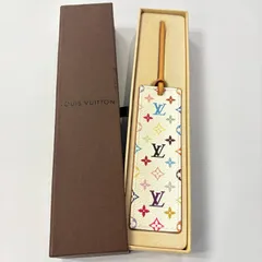LOUIS VUITTON モノグラム マークページ・カドゥ ブックマーク しおり ホワイト マルチカラー M99196 鑑定済み 正規品 ルイ・ヴィトンのサムネイル