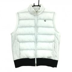 【新品】テーラーメイド 中綿ベスト 白 撥水 防風 保温 ストレッチ  レディース L ゴルフウェア TaylorMade