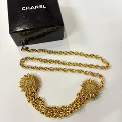 シャネル CHANEL チェーンベルト ココマーク エンブレム CCチャーム GP ゴールド ヴィンテージ【鑑定済み】正規品 シャネル CHANEL チェーンベルト ココマーク エンブレム CCチャーム GP