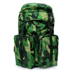 プラダ V136 TESSUTO CAMOUFLAGE 迷彩 カモフラージュ柄 ナイロン PRATO グリーン リュック デイパック バックパック ガンメタル金具 PRADA（未使用　展示品）