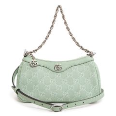 新品未使用GUCCI グッチ GGパターン ライムグリーン ショルダーバッグ