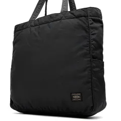 美品 PORTER ポーター クリーム トートバッグ ビジネス ナイロン 軽量 メンズ レディース ブラック 黒 大容量 多収納 肩掛け A4 PC ポーチ付き