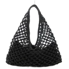 ザラ ZARA ハンドバッグ ワンショルダー 肩掛け 編み込み フェイクレザー 黒 ブラック /GV