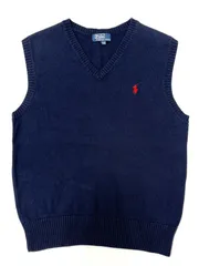 POLO RALPH LAUREN ポロラルフローレン ニットベスト 150 ネイビー