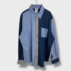 ☆BrooksBrothers☆ブルックスブラザーズ☆クレイジーパターンシャツ☆REGENT☆ボタンダウンシャツ☆マルチカラー☆ネイビー系☆XL☆B26M