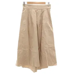 レディ Rady タグ付き コットンフレアスカート ロング マキシ イージー ツータック F ベージュ /GV