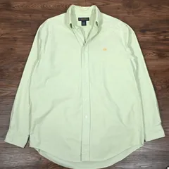 Brooks Brothers　ブルックスブラザーズ　長袖シャツ　ライトグリーン　刺繍　Mサイズ