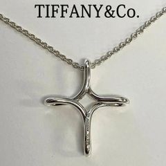 Tiffany&Co ティファニー クロス 十字架 シルク ネックレス シルバー 