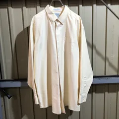 1998 L.L.Bean 長袖シャツ イエロー 2XL〜3XL エルエルビーン 無地 コットン 古着卸 アメリカ仕入