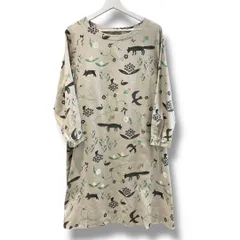 SUPER HAKKA スーパーハッカ 動物プリントワンピース カジュアル ゆったりサイズ 柄ワンピース 日本製 マルチカラー サイズ15 レディース 春 ゴーゴー古着マルイ北千住店No.草3427